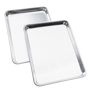 set of 2 aluminum half sheet baking pans